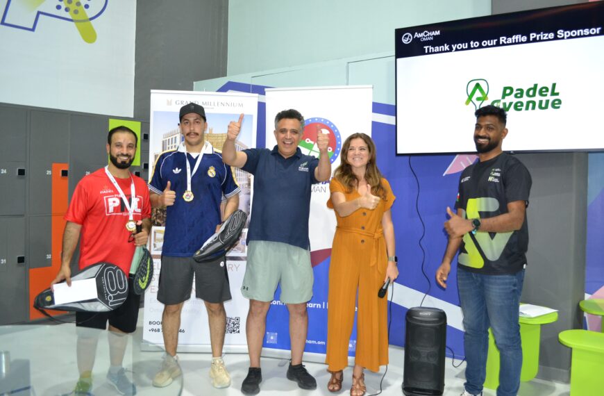 Falcon Oilfield Services Wins 1st Place at the AmCham Oman Corporate Padel Cup